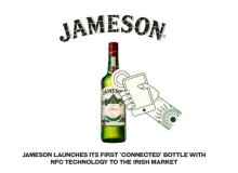NFC porta concorsi, contenuto di bottiglie di whisky Jameson limitato