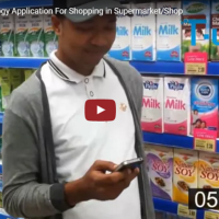 RFID-Produkte-Anwendung für den Einkauf im Supermarkt