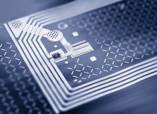 Ein magischer Technologiefeld auf RFID-Tags