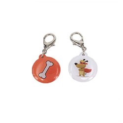 Cheap HF QR Code Ntag213 Epoxy Keychain NFC Etiqueta de perro