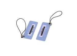 Formato personalizzato Ntag216 NFC chiave etichetta con codice a barre