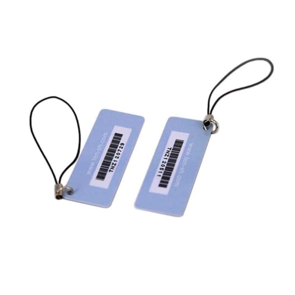 حجم مخصص Ntag216 نفك العلامة الرئيسية مع الباركود -بطاقات RFID التردد