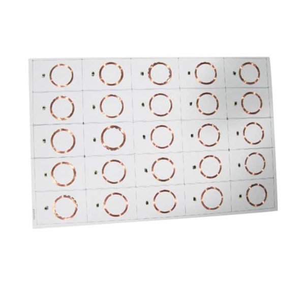 125KHz TK4100 Injection RFID 5 * 5 Feuille -Feuille d’inlays RFID