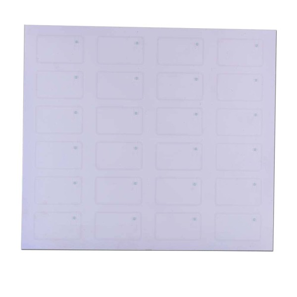Topaz512 puce incrustation feuille 4 x 6 -Feuille d’inlays RFID