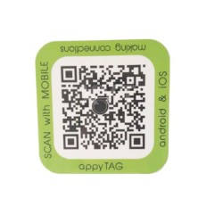 Android NFC 38 * 38mm Autocollants Forme carrée Ntag215 NFC Tag scan par mobile