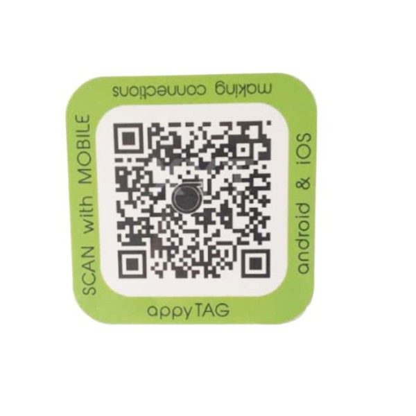Android NFC 38 * 38mm Stickers Square Shape Ntag215 NFC Tag varredura por celular -Tag NFC