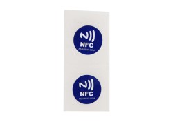 모바일 지불을위한 Ntag213 칩을 갖춘 주문형 프로그래밍 가능 rfid nfc 스티커