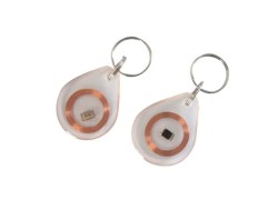 transparent plastic RFID key tags with coin chip for Access Control Door