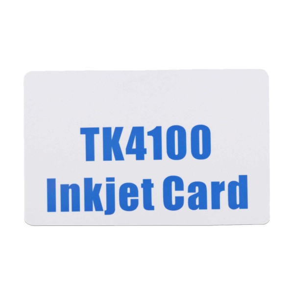 TK4100 تتفاعل PVC اسم بطاقة النافثة للحبر -بطاقة RFID للطباعة النافثة للحبر