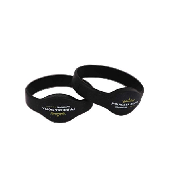 Black RFID Silicone Wristband I Code SLI-X -RFID Silicone Wristbands