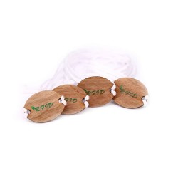 Eco-Friendly 13.56MHz Ultralight EV1 NFC Wood Tag Wristband For Resort Access Control