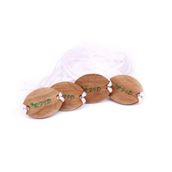 Eco-Friendly 13.56MHz HF MF Ultralight EV1 NFC Wood Tag Wristband для управления доступом в курорт -Ткань Браслеты