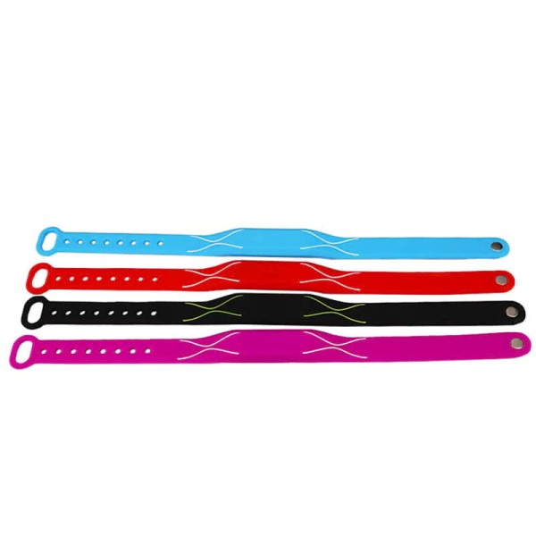 Silicone Material 13.56MHz ISO14443A Fudan F08 1K Adjustable RFID Bands -RFID Silicone Wristbands