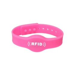 Kleurrijke steun 125KHz / 13,56MHz / 860-960MHz RFID siliconen armband voor feest