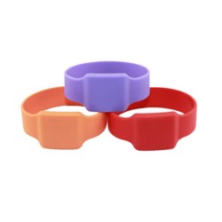 Bracelet de silicone de NFC ISO14443A Ntag213, bracelet imperméable de NFC