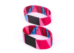 Ntag213 Chip Custom Elastic RFID Wristband For Festival