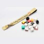 Polyester Material one-time use Custom Cloth Wristbands With Heat transfer printing Logo -RFID One Time Wristbands