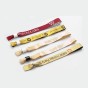 Polyester Material one-time use Custom Cloth Wristbands With Heat transfer printing Logo -RFID One Time Wristbands