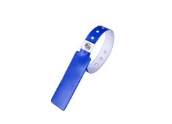 Pure Blue Alien H3 PVC Wristband with Reusable Metal Buckle to Reduce the Cost