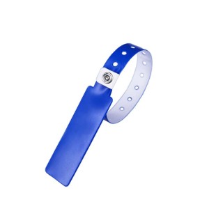 Pure Blue Alien H3 PVC Wristband with Reusable Metal Buckle to Reduce the Cost