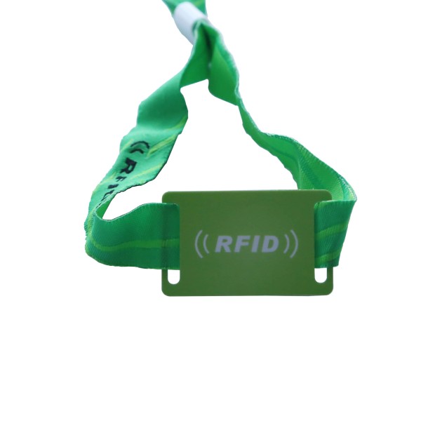 PVC RFID Pulseira Com Nylon Strap -Tecidos Pulseira