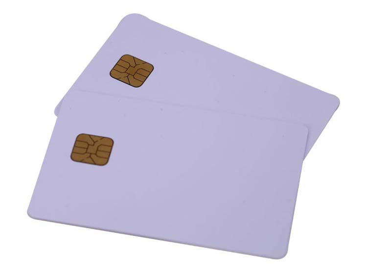 white Contact RFID IC inkjet chip card