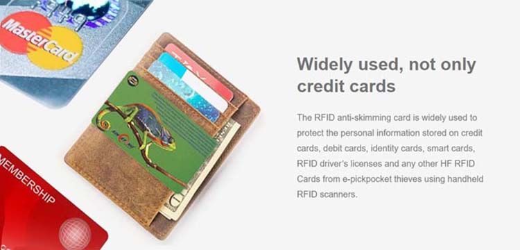 rfid chip blocker card